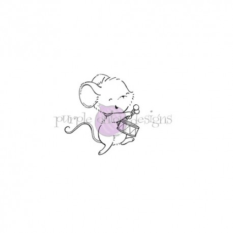 Travis (Mouse with drum)- Timbro di Stacey Yacula Studio