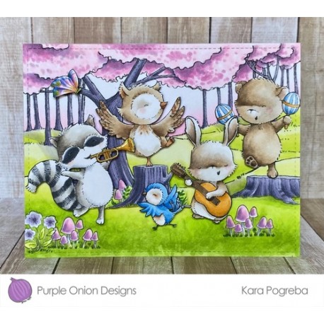 Mateo (Bear with maracas) - Timbro di Stacey Yacula Studio