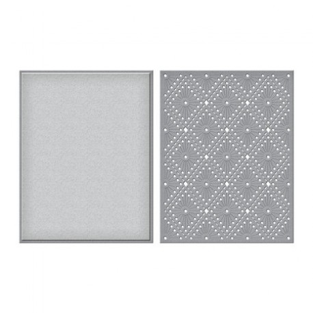 Stitched Diamond Argyle Etched Dies - Spellbinders