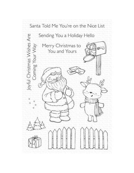 Holiday Hello SY - Timbro di MFT stamps