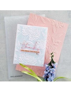 Beautiful Blooms 3D Embossing Folder - Spellbinders 2