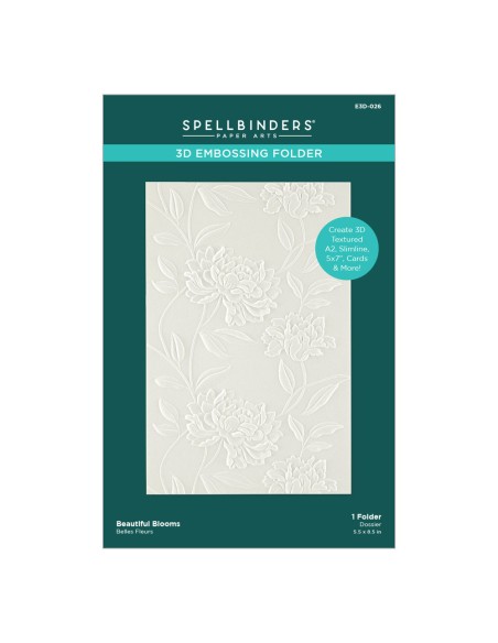 Beautiful Blooms 3D Embossing Folder - Spellbinders