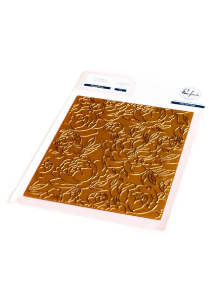 Peony print  hot foil plate - Pinkfresh studio