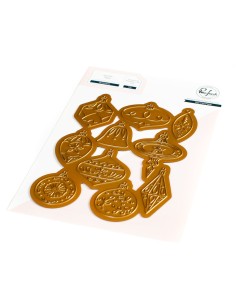 Ornaments hot foil plate - Pinkfresh studio