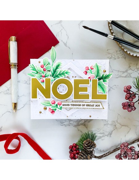 Noel hot foil - Pinkfresh studio
