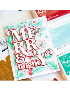 Snowflakes hot foil - Pinkfresh studio 2