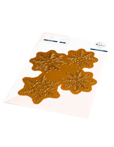 Snowflakes hot foil - Pinkfresh studio