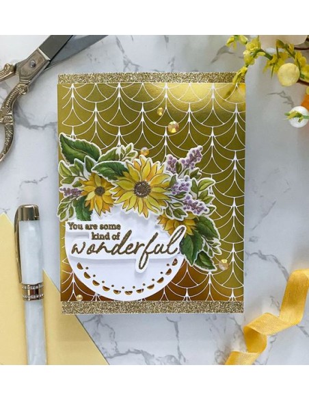 Geo Arch hot foil plate - Pinkfresh studio