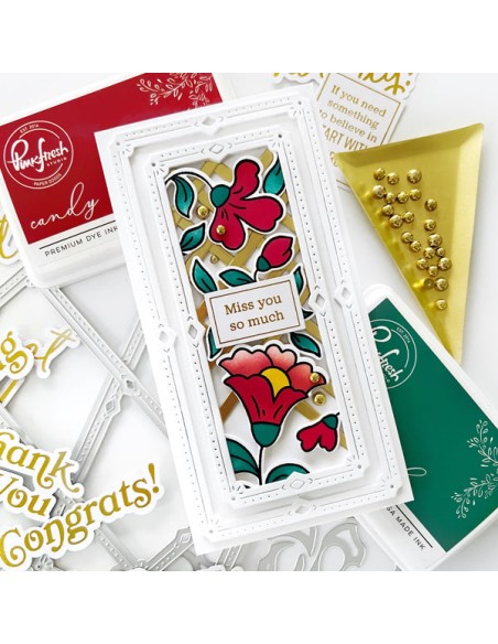 Mini Slimline frames die - Fustella di Pinkfresh Studio