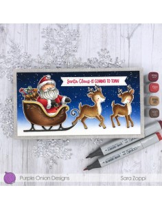 Santa's Sleigh - Timbro di Stacey Yacula Studio 2