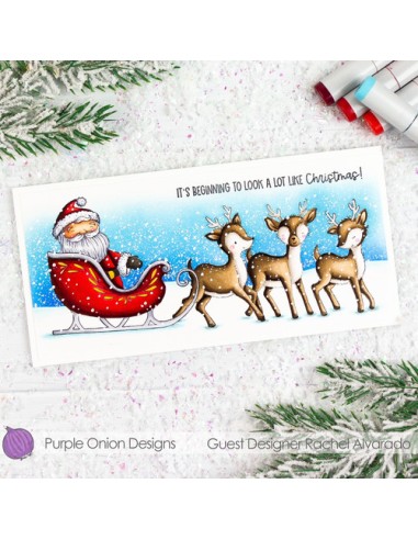 Santa's Sleigh - Timbro di Stacey Yacula Studio