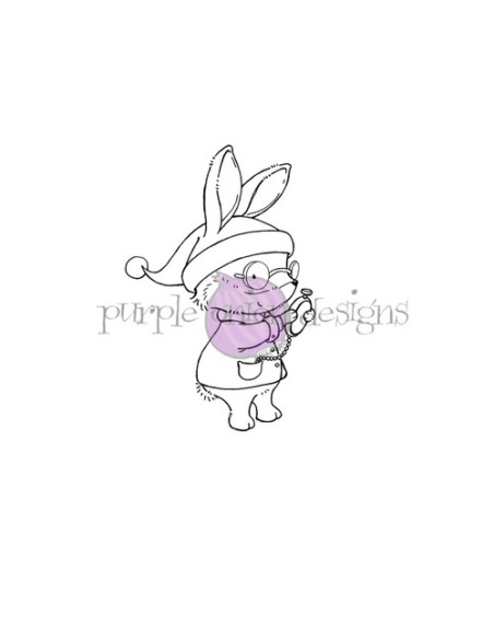 Comet (elf bunny with pocket watch) - Timbro di Stacey Yacula Studio