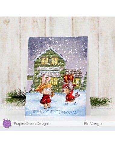 Comet (elf bunny with pocket watch) - Timbro di...