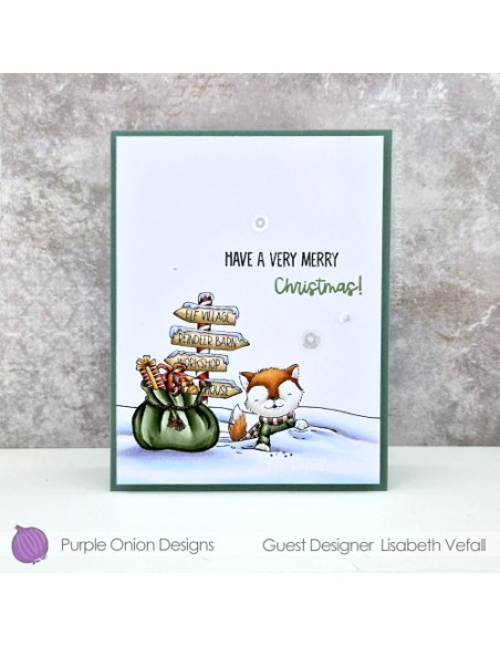 Bluster (winter husky in snow) - Timbro di Stacey Yacula Studio