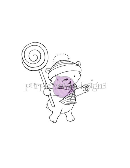 Polar (Polar Bear with Lollipop) - Timbro di Stacey Yacula Studio