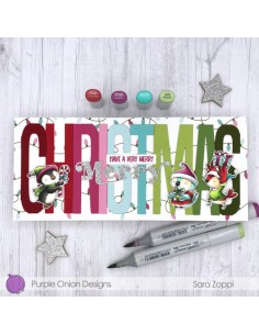 Zippity (elf bird carrying gift) - Timbro di Stacey... 2