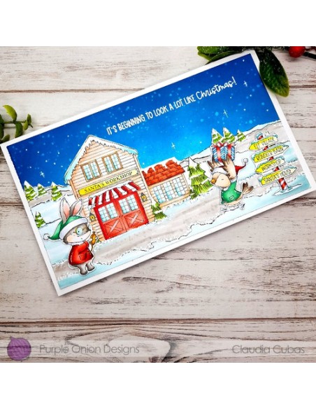 Santa's Workshop (exterior) - Timbro di Stacey Yacula Studio