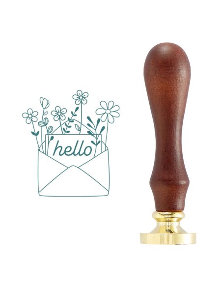 Wax seal stamp - Sigillo Sending a Hello