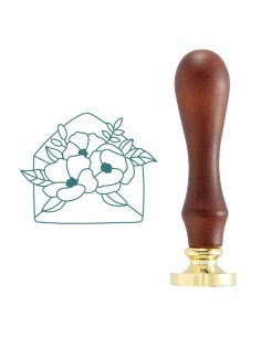 Wax seal stamp - Sigillo Sending Flowers
