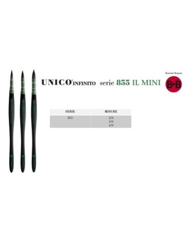 Mini Pennello Unico Infinito Serie 855 - misura...