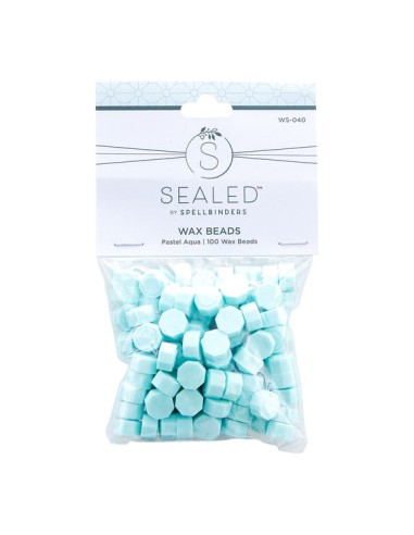Pastel Aqua wax Beads - Spellbinders