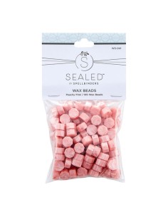 Peachy pink wax Beads - Spellbinders 2