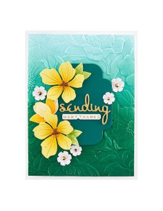 Four Petal Floral 3D Embossing Folder - Spellbinders 2