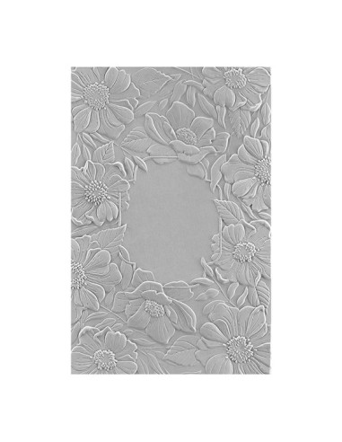 Four Petal Floral 3D Embossing Folder -...