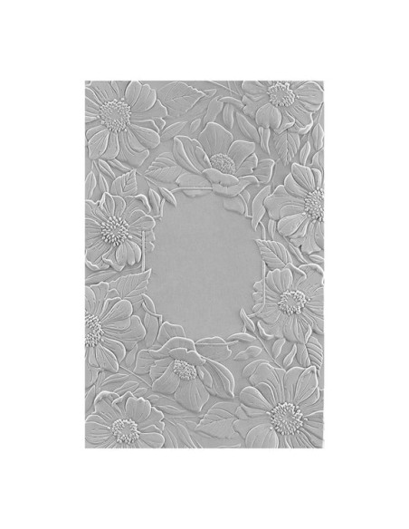 Four Petal Floral 3D Embossing Folder - Spellbinders