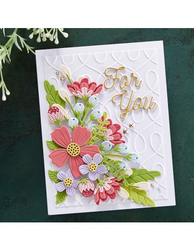 Be Bold Blooms Etched Dies - Spellbinders