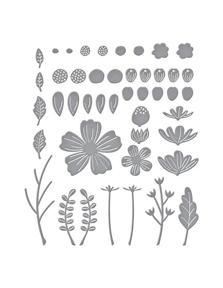 Be Bold Blooms Etched Dies - Spellbinders