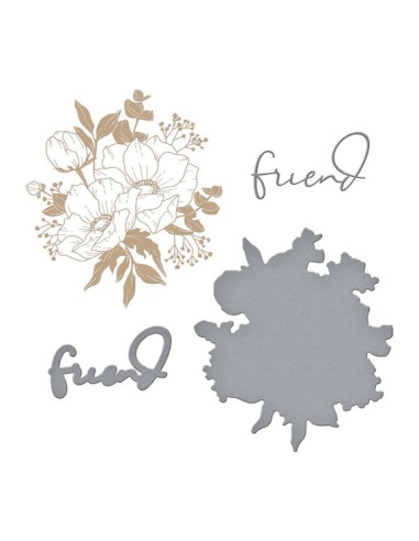 Anemones Blooms Hot Plates & Die Set -...