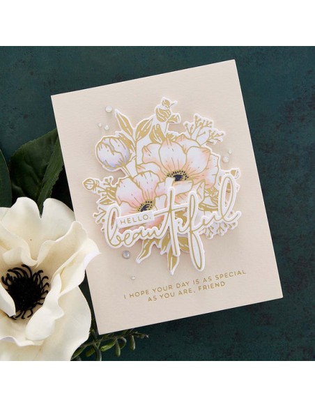 Anemones Blooms Hot Plates & Die Set - Spellbinders