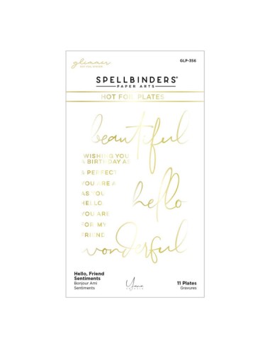 Hello, Friend Sentiments Glimmer Hot Plate -...