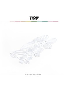 Flirtatious flowers outline dies - The Stamp Market