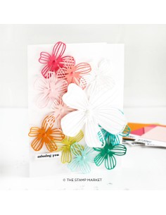 Flirtatious flowers outline dies - The Stamp Market 2