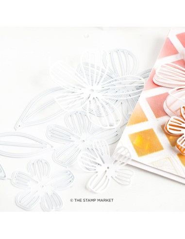 Flirtatious flowers outline dies - The Stamp...