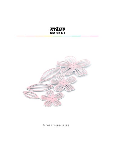 Flirtatious flowers outline dies - The Stamp...