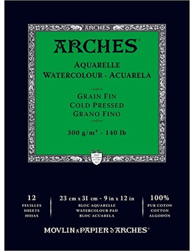 Arches Blocco 300 g/m² - Grana fine