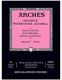 Arches Blocco 300 g/m² - Grana satinata