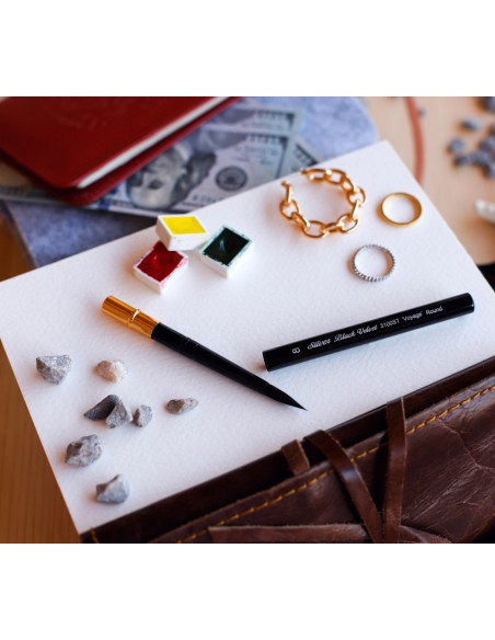 Travel Watercolor Brush - Black Velvet n. 2 serie 3100ST