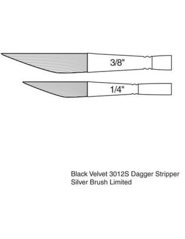 Dagger StriperBrush - Black Velvet n. 1/4 "...