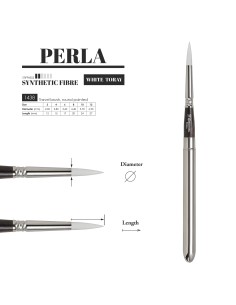 Pennello Perla White Travel Brush  - Escoda num. 2 2