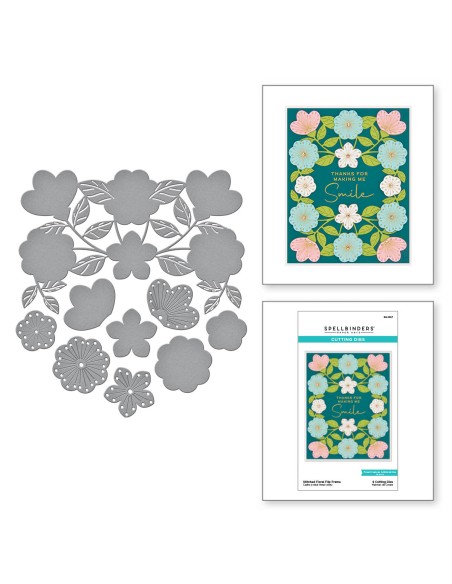 Stitched Floral Flip Frame - Spellbinders