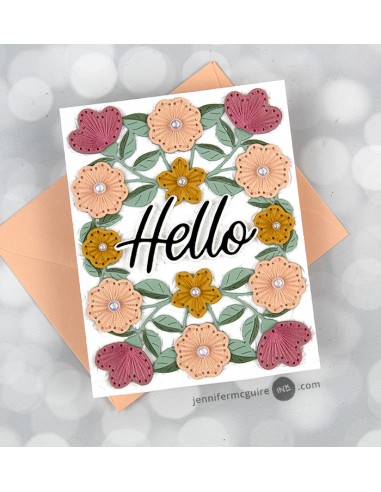 Stitched Floral Flip Frame - Spellbinders
