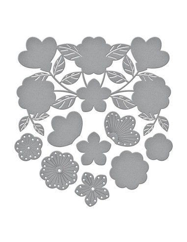 Stitched Floral Flip Frame - Spellbinders