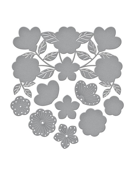 Stitched Floral Flip Frame - Spellbinders