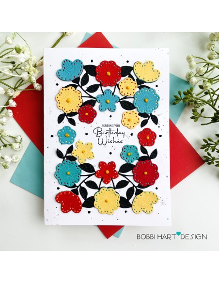 Stitched Floral Flip Frame - Spellbinders