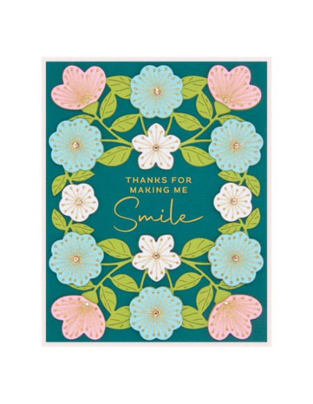 Stitched Floral Flip Frame - Spellbinders