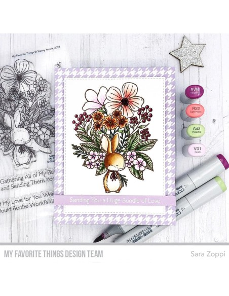 Bunny bouquet - Timbro di MFT stamps